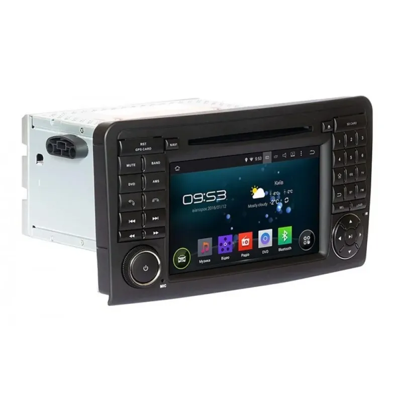 Штатна магнітола FORS.auto M200 для Mercedes-Benz ML-Class (7", 2+32Gb, CarPlay) 2005-2012