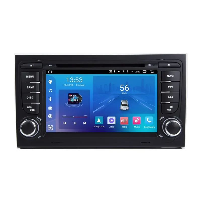 Штатна магнітола FORS.auto FS 2 ULTRA для Audi A4 (7", 2+32Gb, CarPlay) 2000-2008