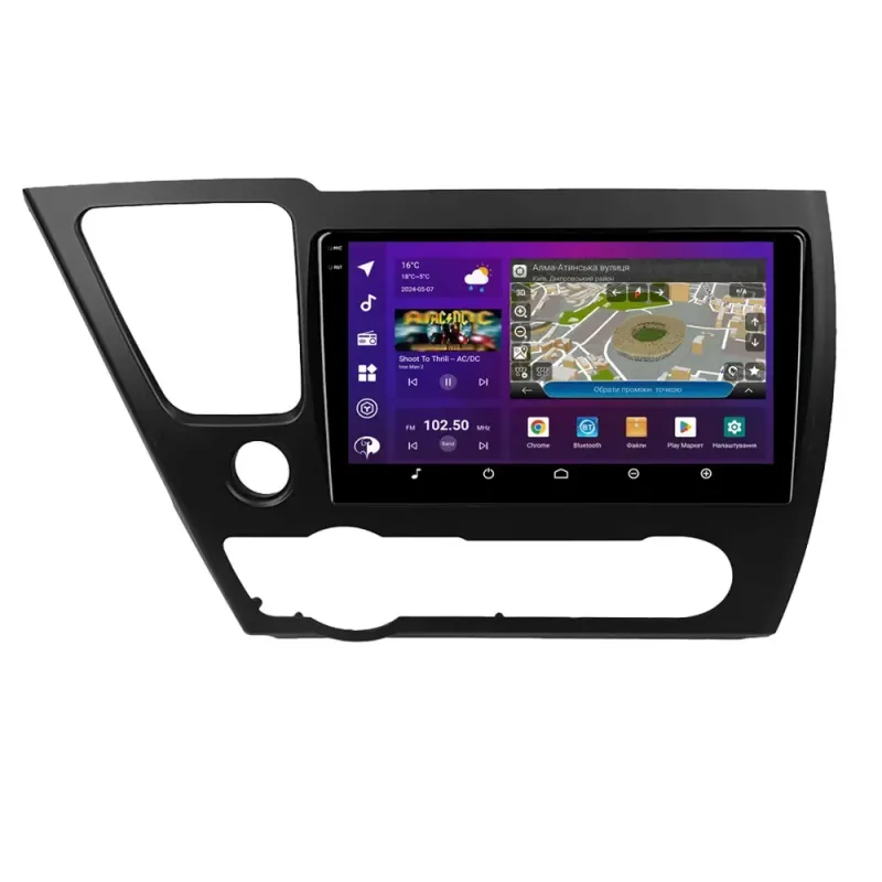 PHANTOM DVA-2K9 ProMax 4G 360 8+128 Honda Civic 9 USA sedan 2.4 2013-2016