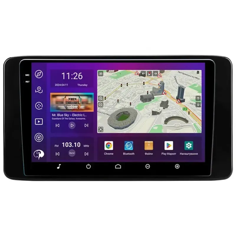 PHANTOM DVA-2K10 PRO 4G 360 4+64 для Skoda Rapid 2 (1 Din) 2019-2023