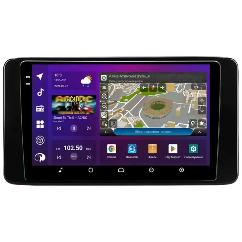 PHANTOM DVA-2K10 ProMax 4G 360 8+128 для Skoda Rapid 2 (1 Din) 2019-2023