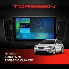 Штатна магнітола Torssen 2K Hyundai Sonata NF 08-10 climate FL9 4+64Gb 4G Carplay DSP