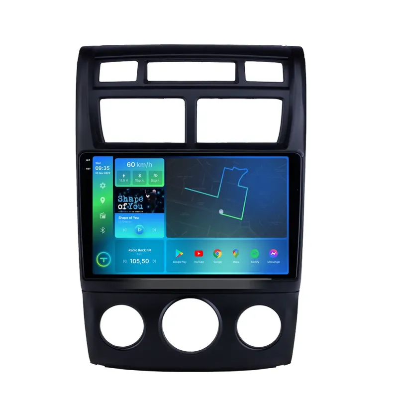 Штатна магнітола Torssen 2K KIA Sportage 2 05-09 conditioneer FL9 4+64Gb 4G Carplay DSP