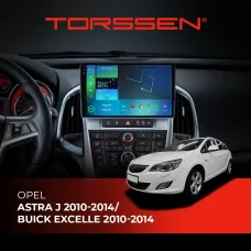 Штатна магнітола Torssen 2K Opel Astra J 10-14/Buick Excelle 10-14 FL9 4+64Gb 4G Carplay DSP