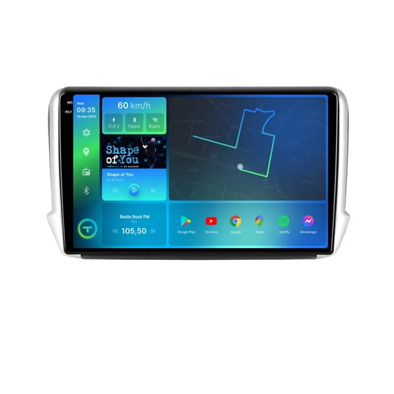 Штатна магнітола Torssen 2K Peugeot 2008 FL10 4+64Gb 4G Carplay DSP