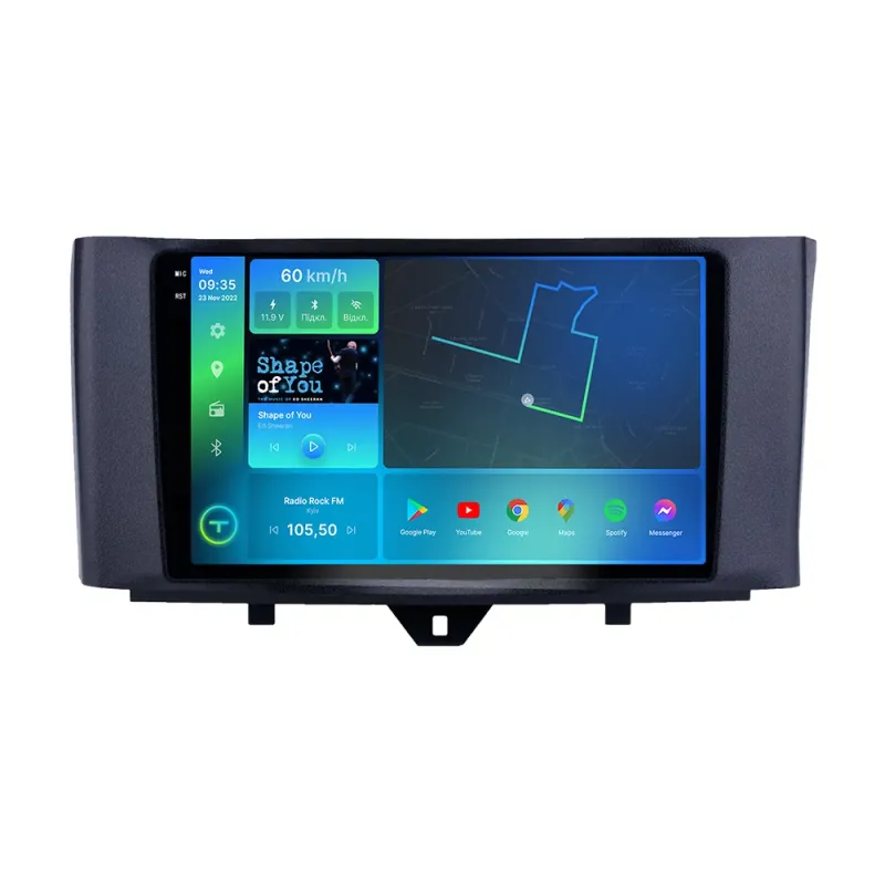 Штатна магнітола Torssen 2K Smart ForTwo 11-17 FL9 4+64Gb 4G Carplay DSP