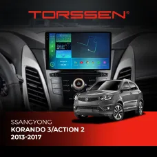 Штатна магнітола Torssen 2K SsangYong Korando 11-13 FL9 4+64Gb 4G Carplay DSP