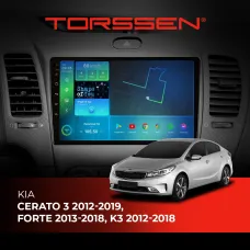 Штатна магнітола Torssen KIA Cerato 3 12-19,Forte 13-18,K3 12-18 FL9 4+64Gb 4G Carplay DSP