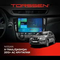 Штатная магнитола Torssen Nissan Xtrail/Qashqai 2013+ AC крутилки FL9 4+64Gb 4G Carplay DSP