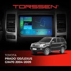 Штатна магнітола Torssen Toyota Prado 120/Lexus GX470 04-09 FL9 4+64Gb 4G Carplay DSP