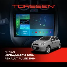 Штатна магнітола Torssen 2K Nissan Micra/March 2010+, Renault Pulse 2011+ F96128 4G Carplay DSP
