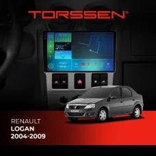 Штатна магнітола Torssen 2K Renault Logan 2004-2009 F96128 4G Carplay DSP