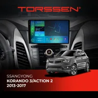 Штатна магнітола Torssen 2K SsangYong Korando 11-13 F96128 4G Carplay DSP