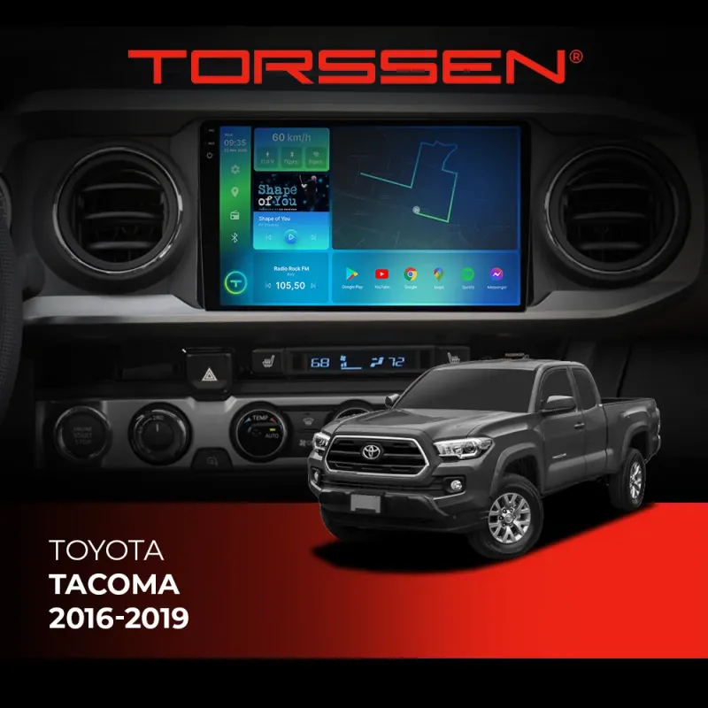 Штатна магнітола Torssen 2K Toyota Tacoma 2016-2019 F96128 4G Carplay DSP