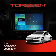 Штатна магнітола Torssen 2K VW Scirocco 2008-2017 F96128 4G Carplay DSP climate