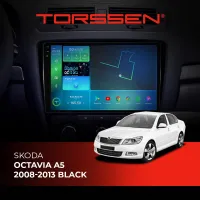 Штатна магнітола Torssen 2K Skoda Octavia A5 08-13 black F106128 4G Carplay DSP