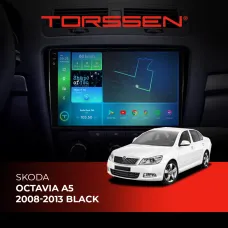 Штатна магнітола Torssen 2K Skoda Octavia A5 08-13 black F106128 4G Carplay DSP