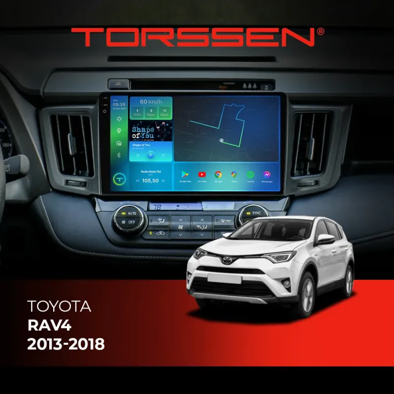 Штатна магнітола Torssen 2K Toyota Rav4 2013-2018 F106128 4G Carplay DSP