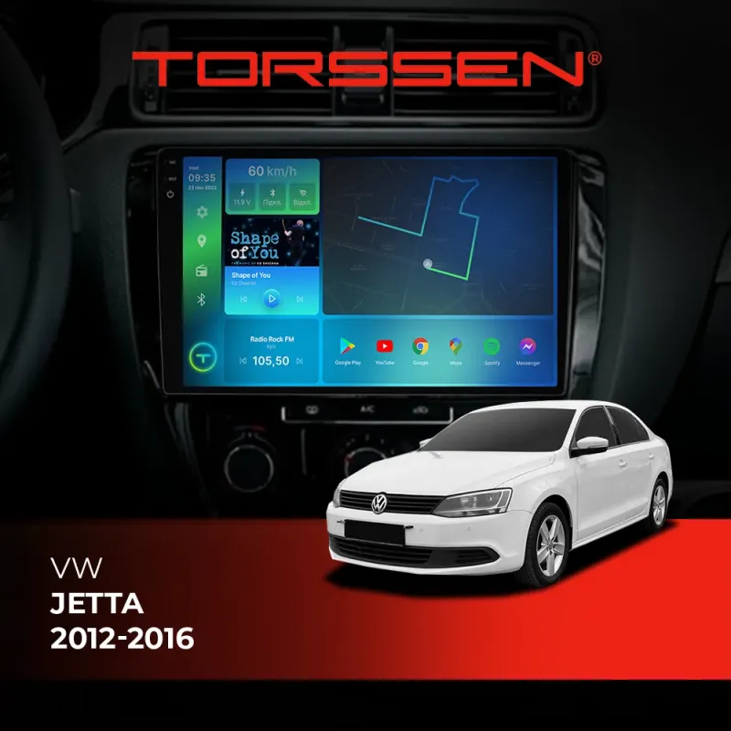 Штатна магнітола Torssen 2K VW Jetta 12-16 F106128 4G Carplay DSP