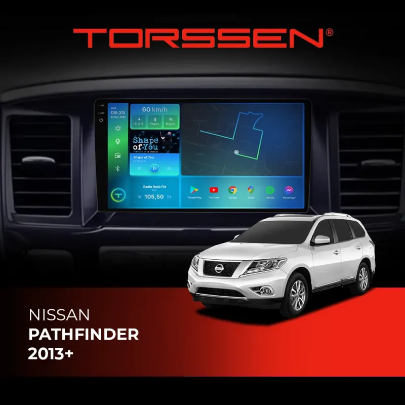 Штатна магнітола 2K Torssen Nissan Pathfinder 2013+ F96128 4G Carplay DSP
