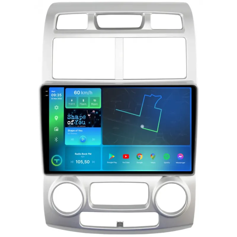 Штатна магнітола 2K Torssen KIA Sportage 2 05-09 climate Європа F96128 4G Carplay DSP