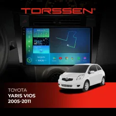 Штатна магнітола Torssen 2K Toyota Yaris Vios 05-11 black F96128 4G Carplay DSP