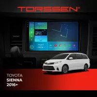Штатна магнітола Torssen 2K Toyota Sienna 16+ F96128 4G Carplay DSP