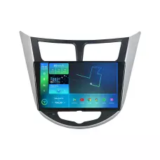 Штатна магнітола Torssen 2K Hyundai Accent 2011-2018 silver+black F96128 4G Carplay DSP
