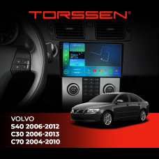 Штатна магнітола Torssen 2K Volvo S40 06-12/ C30 06-13/ C70 04-10 FL9 4+64Gb 4G Carplay DSP